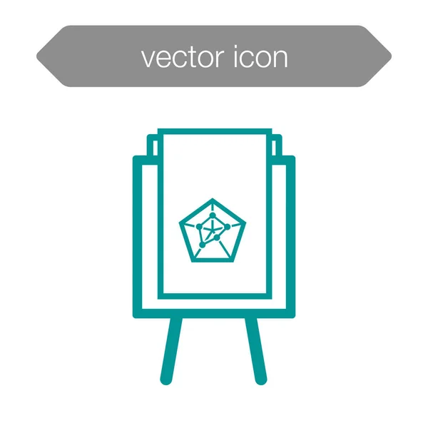 Presentation board icon. — Stock Vector