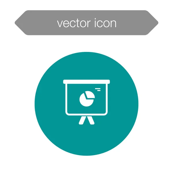 Icono del tablero de presentación — Vector de stock