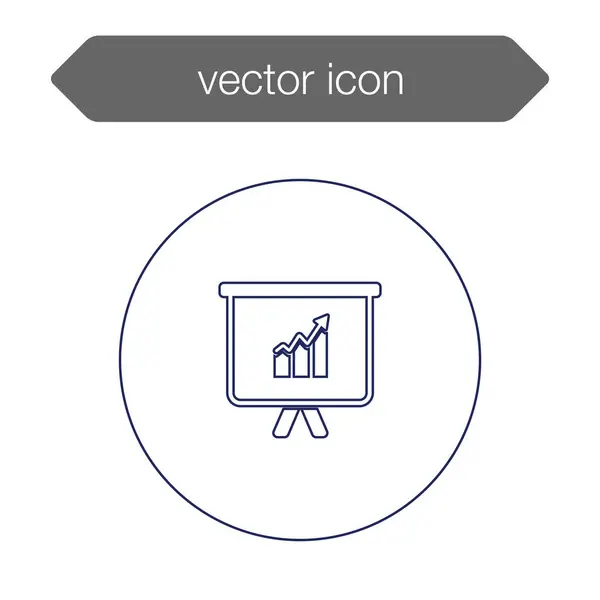 Vorstandsdiagramm-Präsentation — Stockvektor