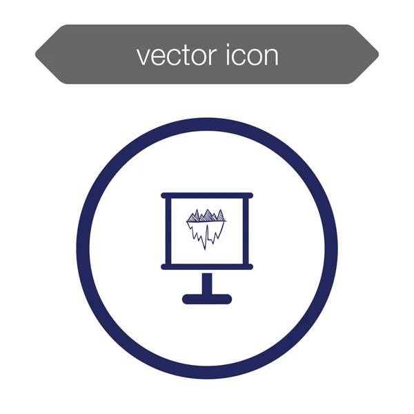 Ikone der Präsentationstafel — Stockvektor