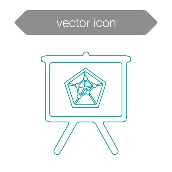 Icono del tablero de presentación — Vector de stock