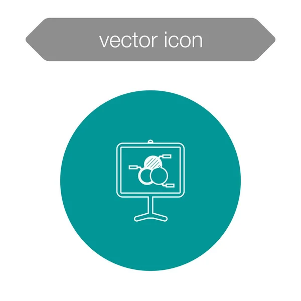 Vorstandsdiagramm-Präsentation — Stockvektor