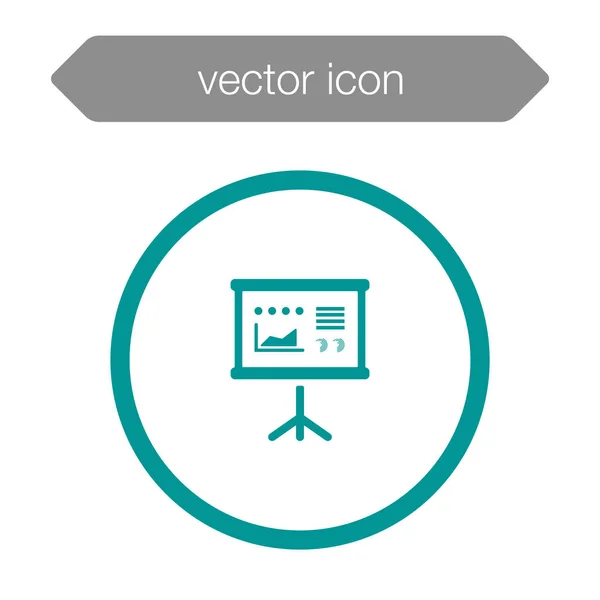 Значок доски презентации — стоковый вектор