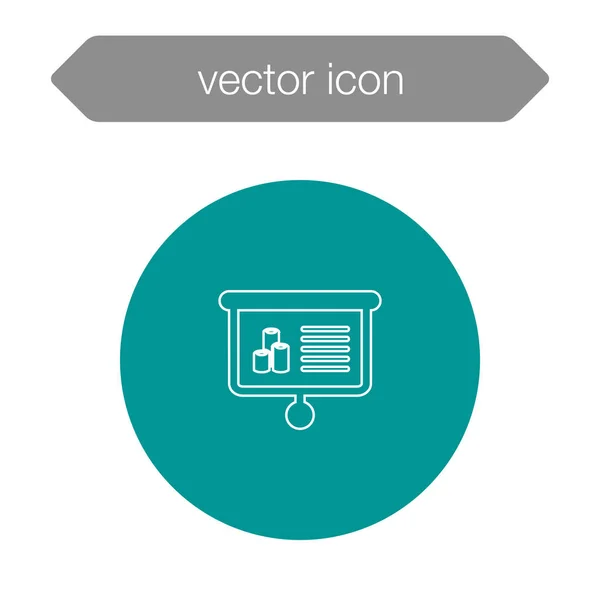 Diagram presentation ikon — Stock vektor