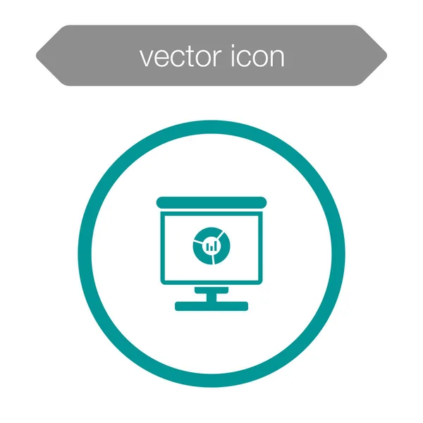 Ikone der Präsentationstafel — Stockvektor