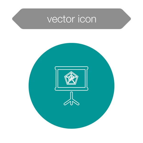 Vorstandsdiagramm-Präsentation — Stockvektor