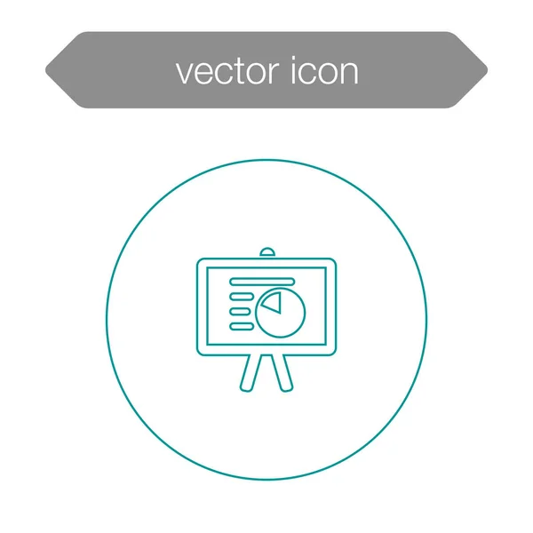 Diagram presentation ikon — Stock vektor