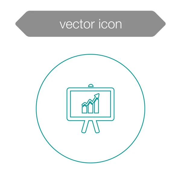 Vorstandsdiagramm-Präsentation — Stockvektor