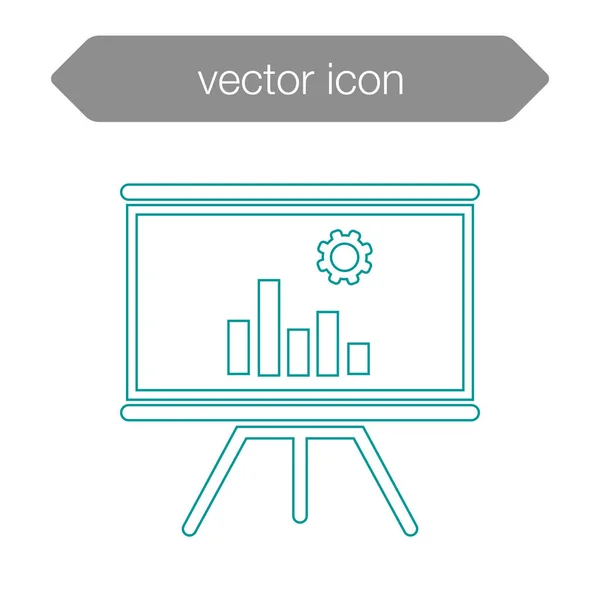 Ikone der Präsentationstafel — Stockvektor