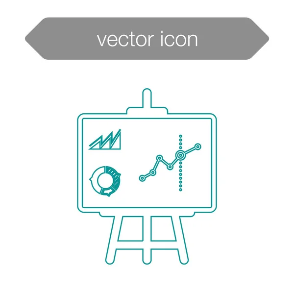 Icône de tableau de présentation — Image vectorielle