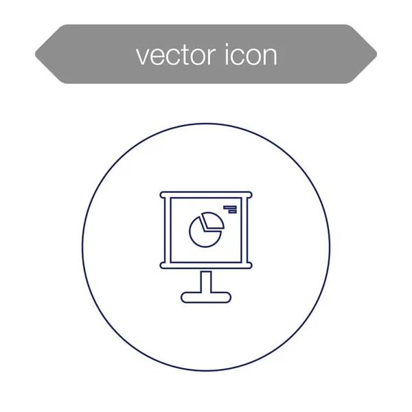 Ikona grafu prezentace — Stockový vektor