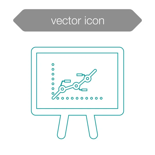 Ikone der Präsentationstafel — Stockvektor