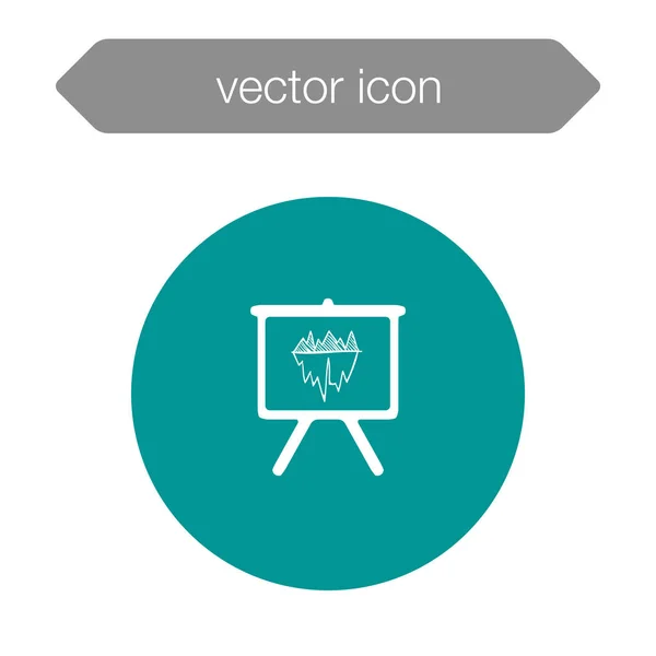 Icono del tablero de presentación — Vector de stock