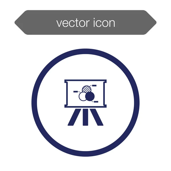 Icono del tablero de presentación — Vector de stock