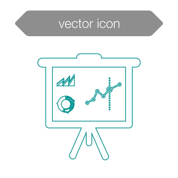 Ikone der Präsentationstafel — Stockvektor