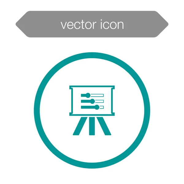 Sunum Panosu simgesi. Grafik — Stok Vektör