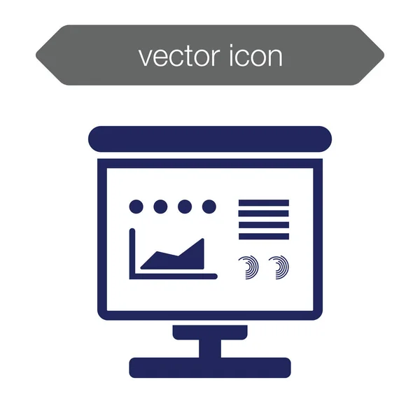 Значок доски презентаций. Chart — стоковый вектор