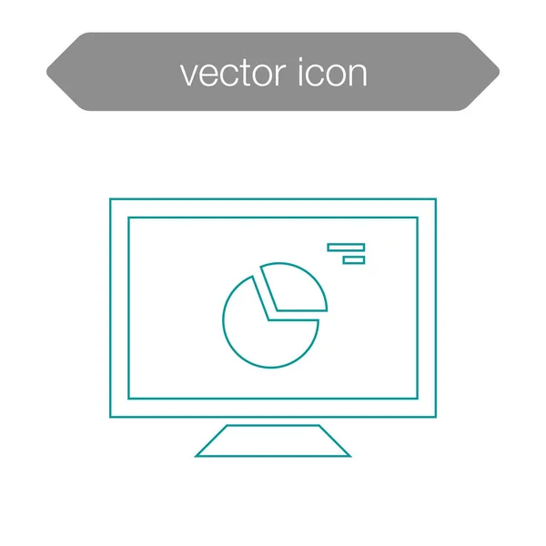 Presentation board icon — Stock Vector