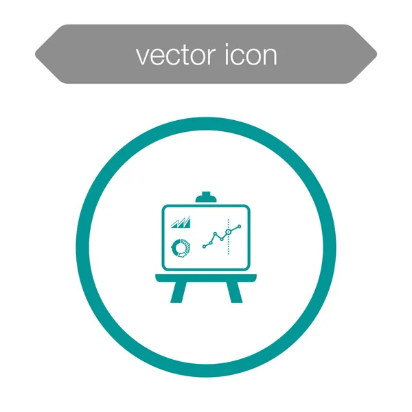 Ícone da placa de apresentação — Vetor de Stock