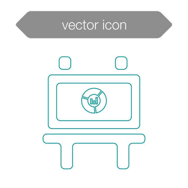 프레젠테이션 보드 아이콘 — 스톡 벡터