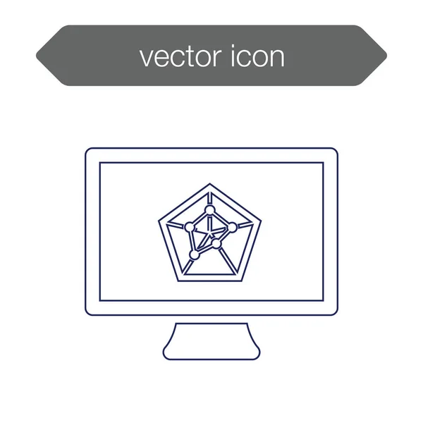 Icono del tablero de presentación — Vector de stock