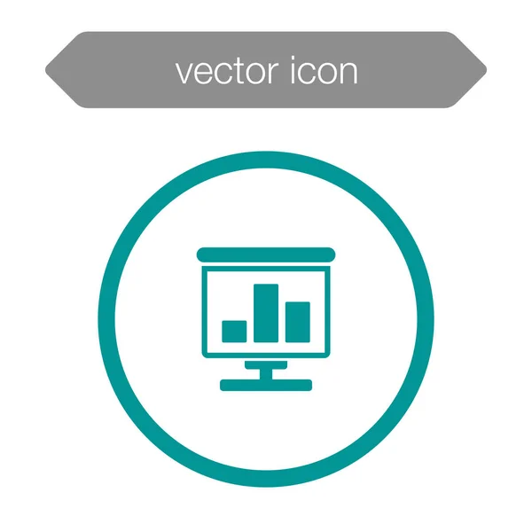 Значок доски презентации — стоковый вектор
