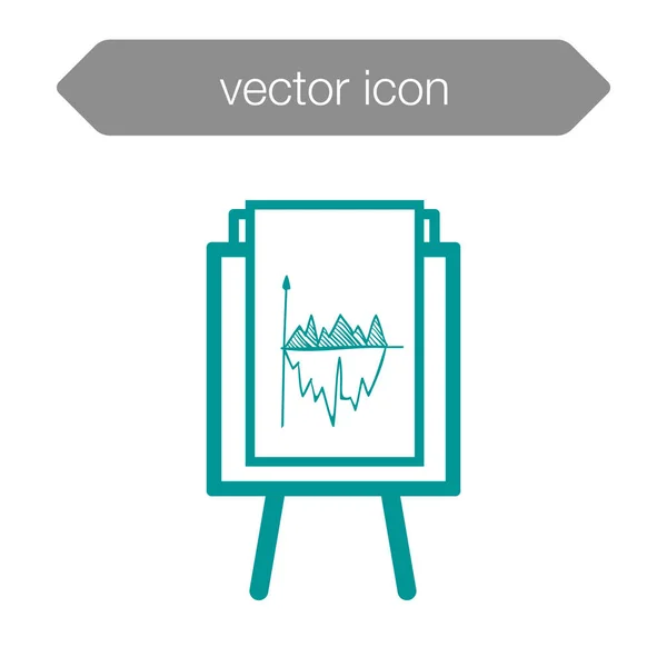 Icono del tablero gráfico — Vector de stock