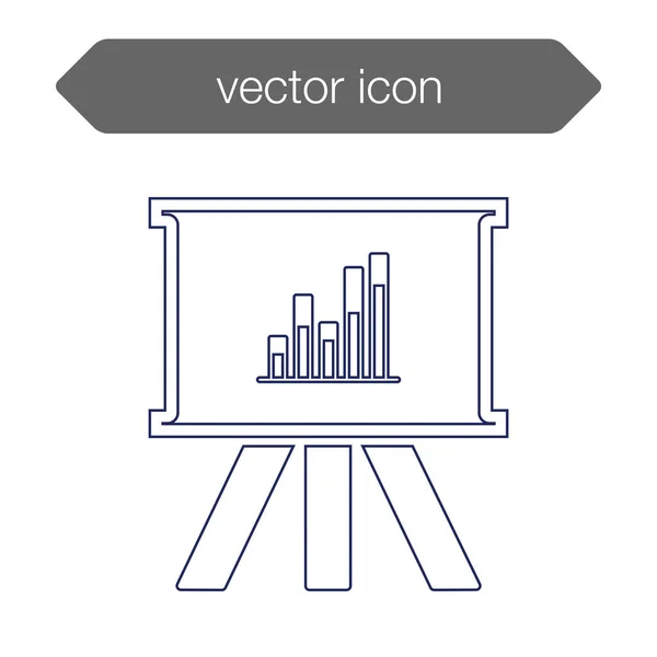 Ikone der Präsentationstafel — Stockvektor