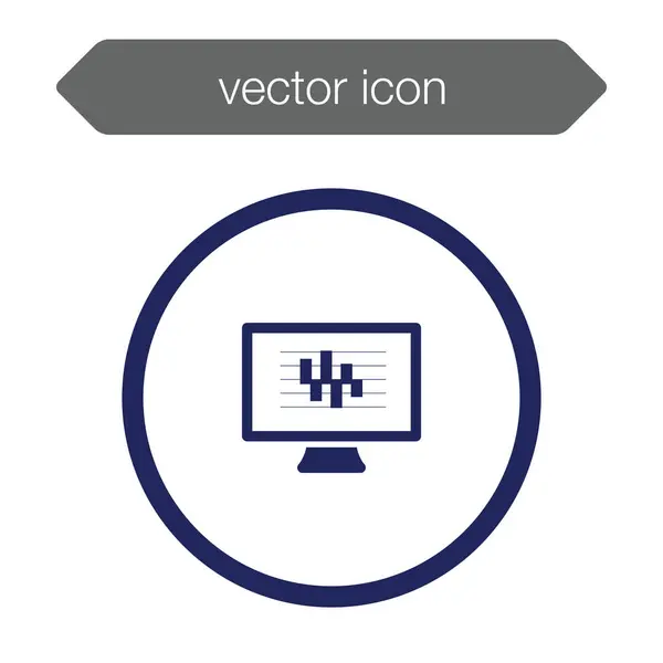 Icono del tablero de presentación — Vector de stock