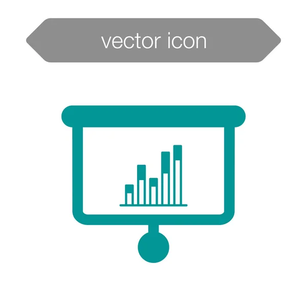 Grafikon tábla ikonra — Stock Vector