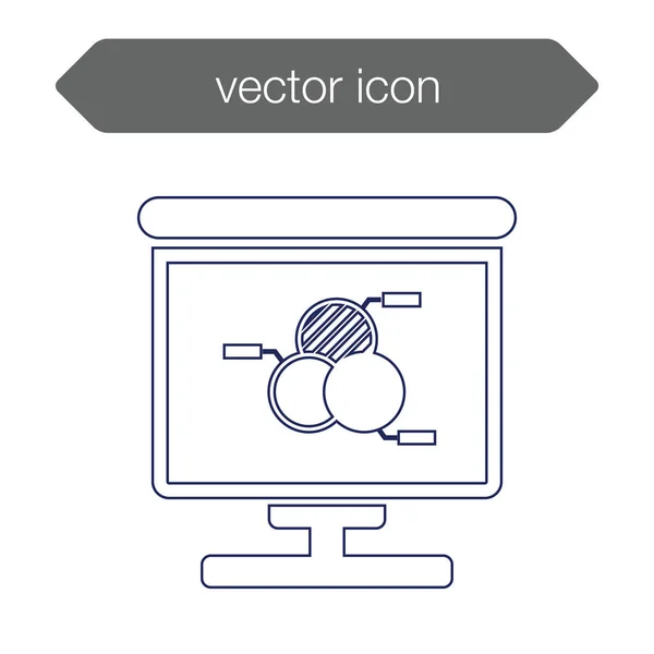 Icono del tablero de presentación — Vector de stock