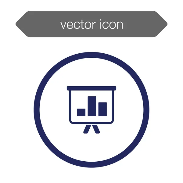 Icono del tablero de presentación — Vector de stock