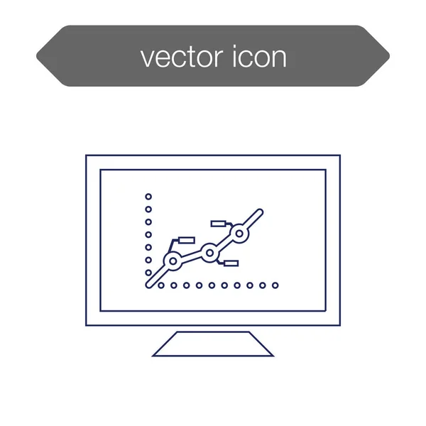 Icono del tablero de presentación — Vector de stock