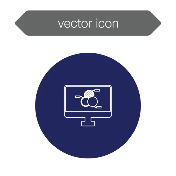 Диаграмма на доске объявлений значок — стоковый вектор