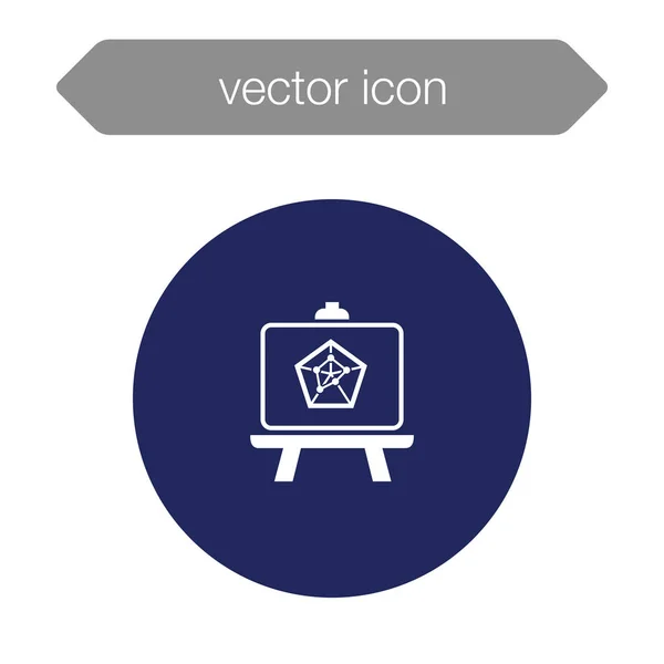 Icono del tablero de presentación — Vector de stock