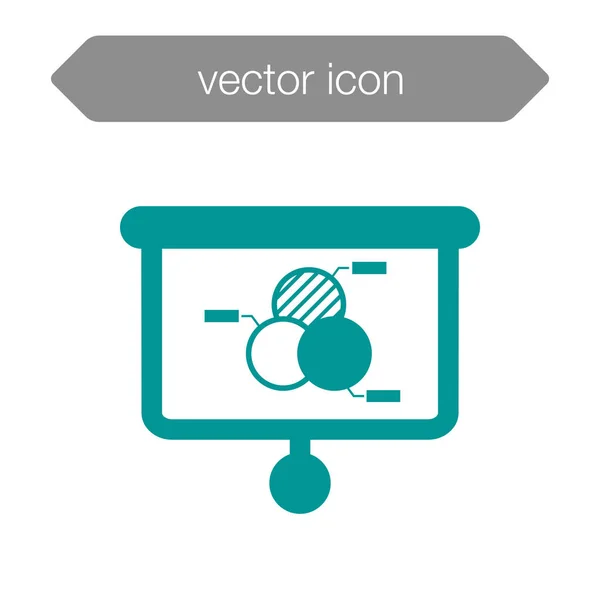 Gráfico ícone placa — Vetor de Stock