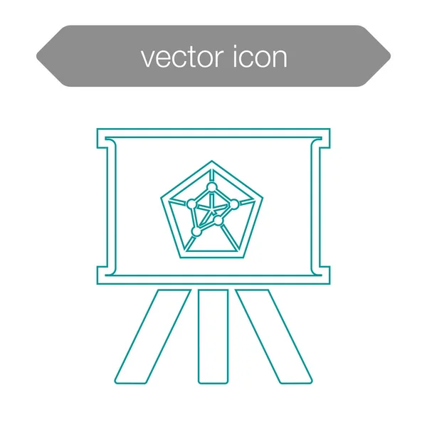 Sunum tahtası simgesi — Stok Vektör