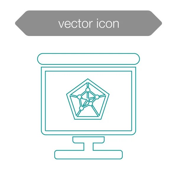 Icono del tablero de presentación — Vector de stock