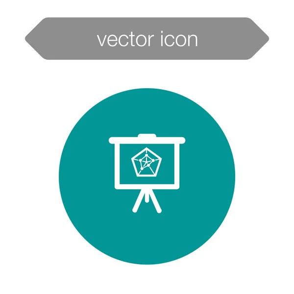Ikone der Präsentationstafel — Stockvektor