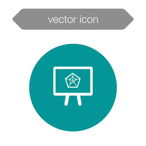 Icono del tablero de presentación — Vector de stock