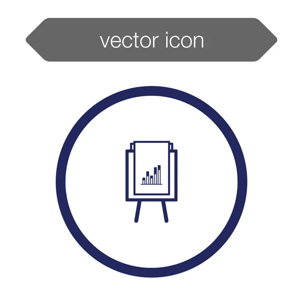 Icône de tableau de présentation — Image vectorielle