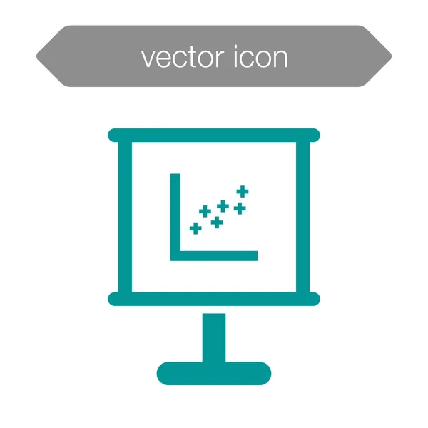 Presentationstavla ikon. — Stock vektor