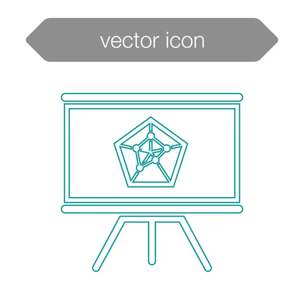 Icono del tablero de presentación — Vector de stock