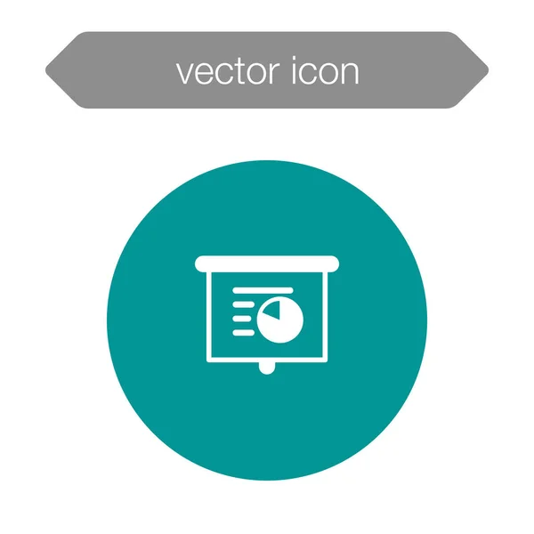 Значок доски презентации — стоковый вектор
