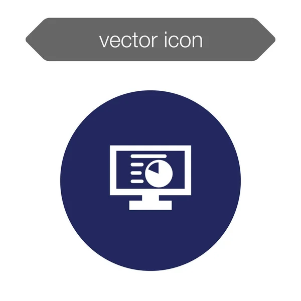 Presentatie bord pictogram — Stockvector