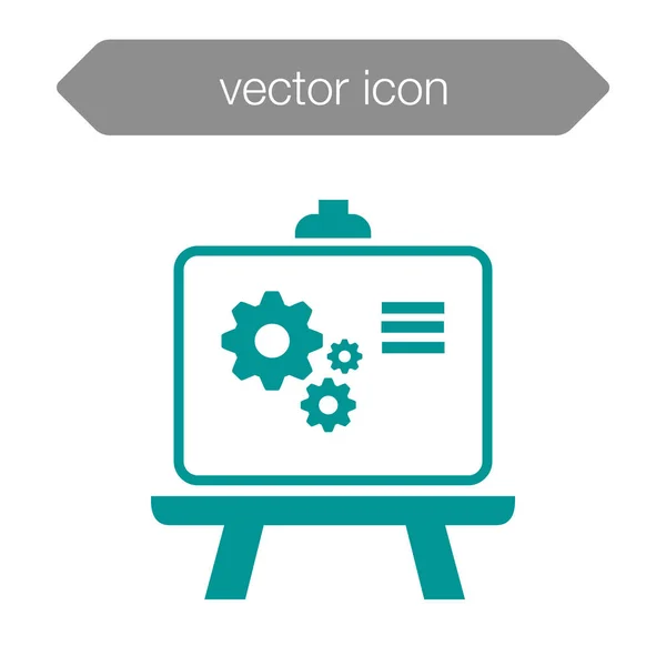 Ikone der Präsentationstafel. — Stockvektor