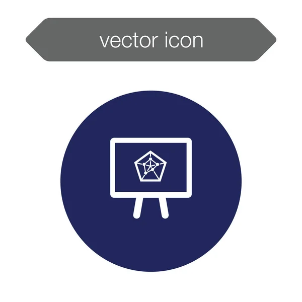 Icono del tablero de presentación — Vector de stock