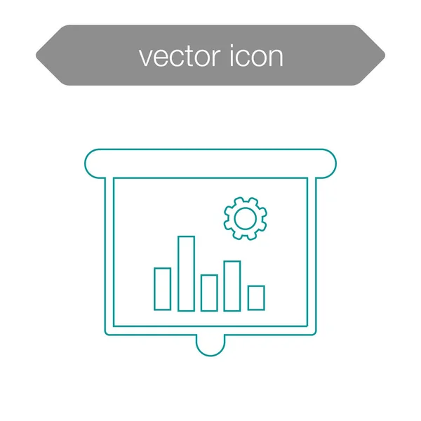 Ícone da placa de apresentação — Vetor de Stock