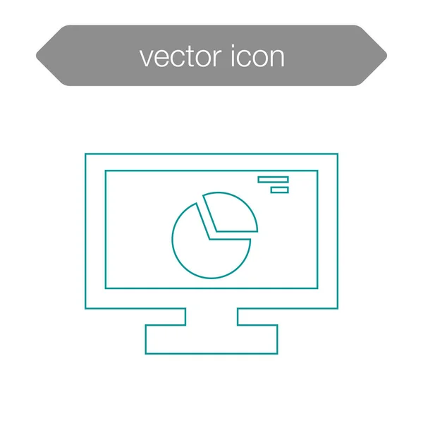 Ícone da placa de apresentação — Vetor de Stock