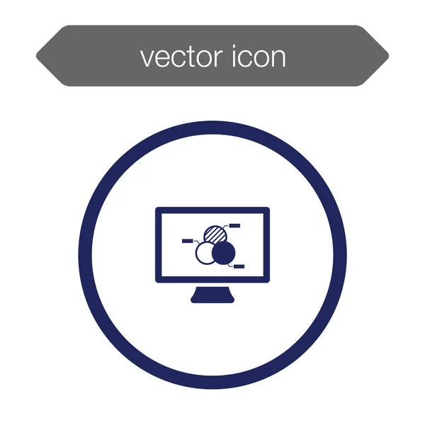 Icono del tablero de presentación — Vector de stock